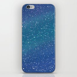 Colored Star Map iPhone Skin