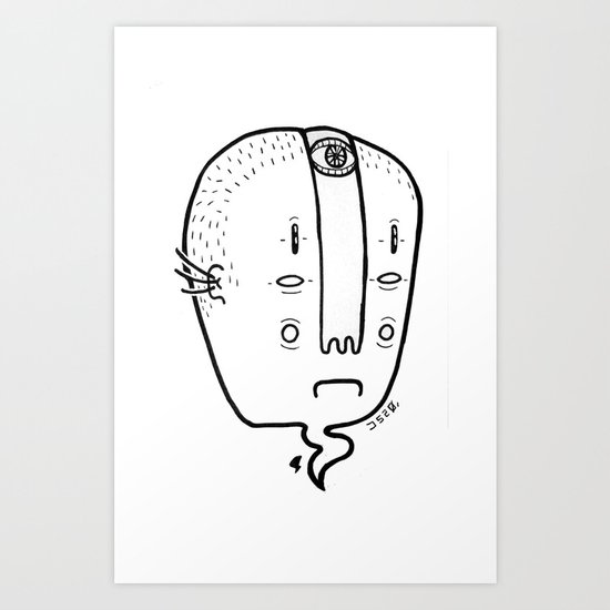 old head Art Print