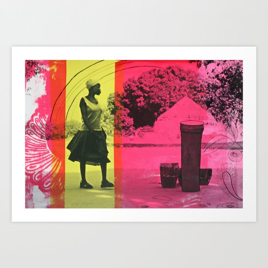 Ma'di Drummer Art Print