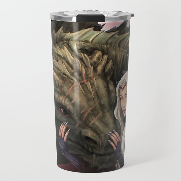A Wyvern and His Witch Travel Mug