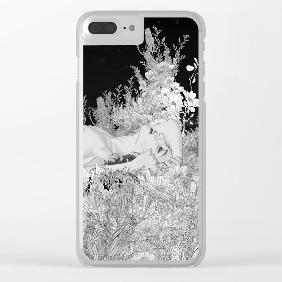 Lie down in darkness Clear iPhone Case