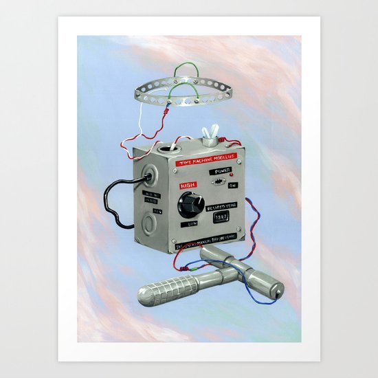 Uncle Rico's Time Machine Art Print