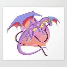 Pride dragon Art Print