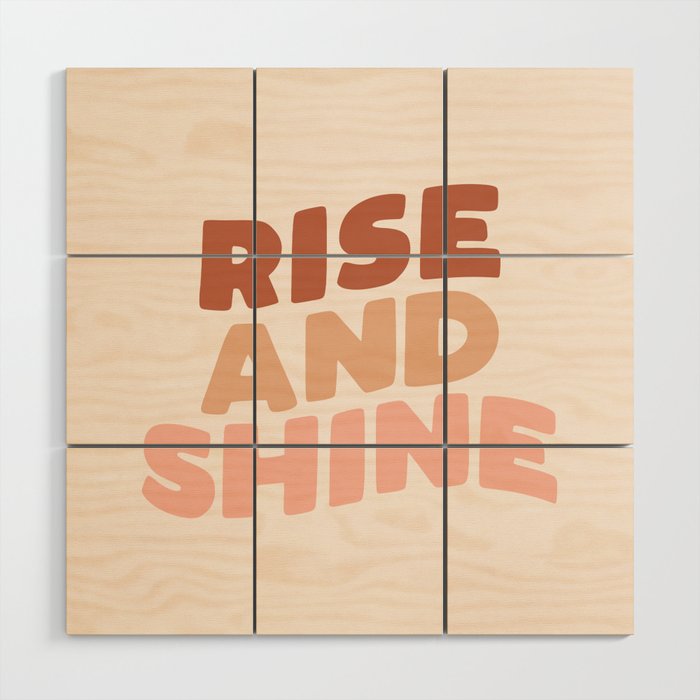 Rise & Shine Wood Wall Art