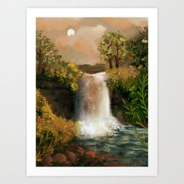 riverbank Art Print