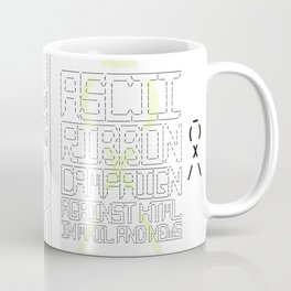 ASCII Ribbon Campaign against HTML in Mail and News – White Coffee Mug