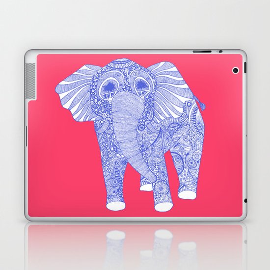 ornate Ellie in blue Laptop & iPad Skin