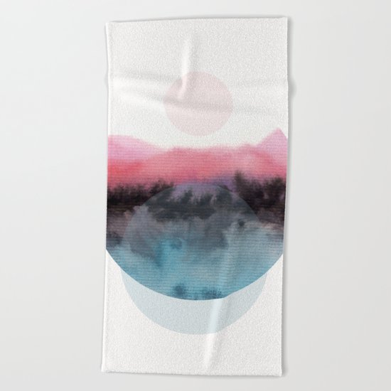 Watercolor S. 01 Beach Towel