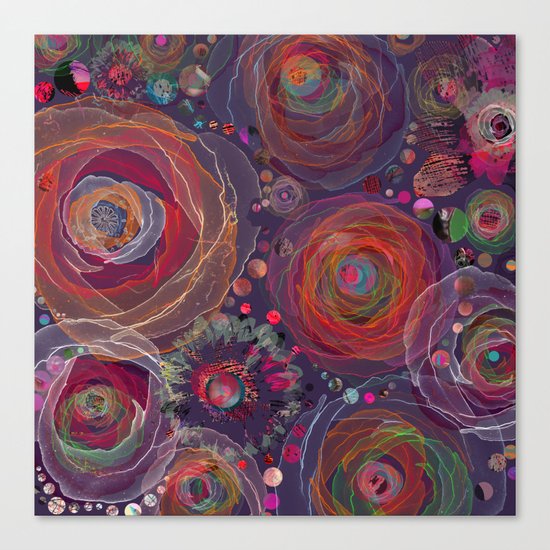 Floral abstract(53). Canvas Print