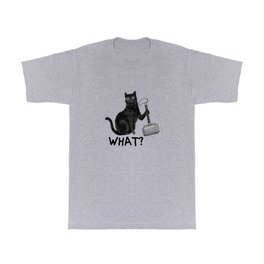 Cat What Hammer T Shirt