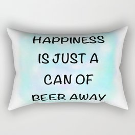 Happiness is beer Rectangular Pillow