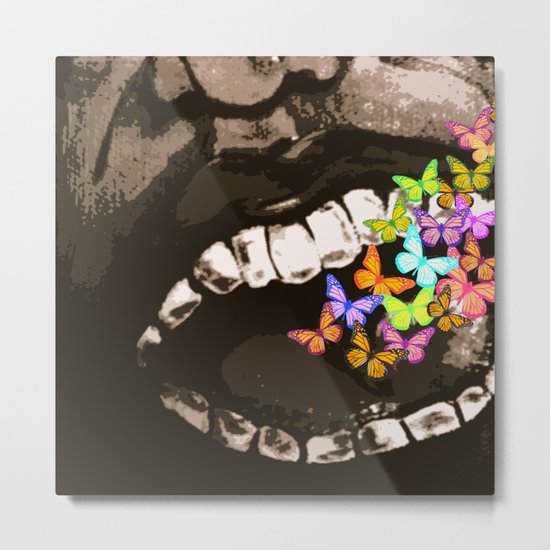 Sing like you mean it // Analog zine Metal Print