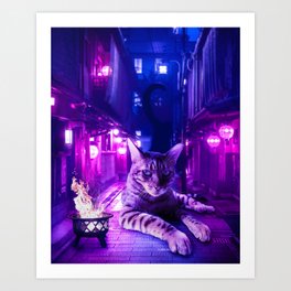 Alley Cats Art Print