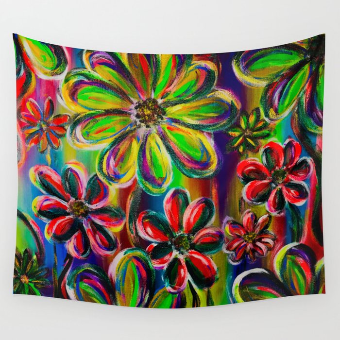 We Are All Striving To Bloom Wall Tapestry