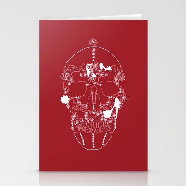 shoes make a skull Stationery Cards