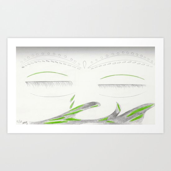 Cry Art Print
