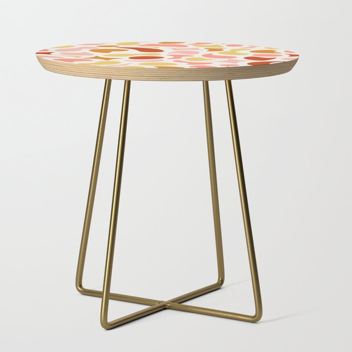 Colorful Sunshine Cutouts Abstract Side Table