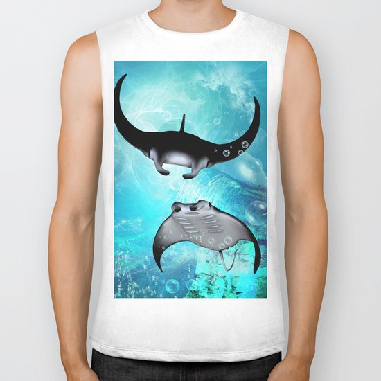 Manta Rays Biker Tank