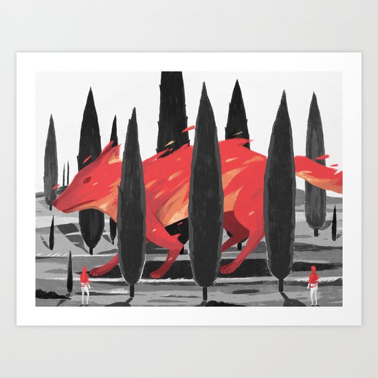 Flames Art Print