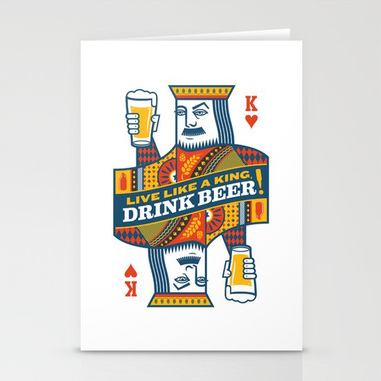 King of Beers Stationery Cards