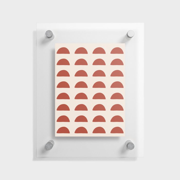 A Thousand Sunsets - Midcentury Modern Pattern Floating Acrylic Print