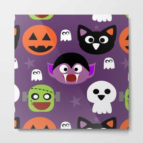 Halloween friends Metal Print