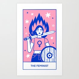 The Feminist tarot Art Print