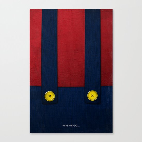 Video Game Poster: Plumber Canvas Print