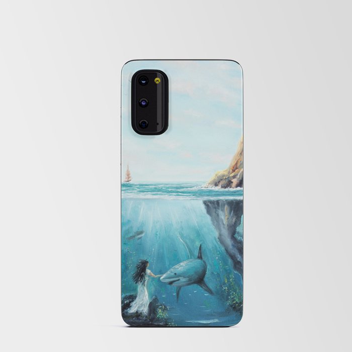 Surreal Ocean Dream 'Fairy Girl and the Shark' Android Card Case