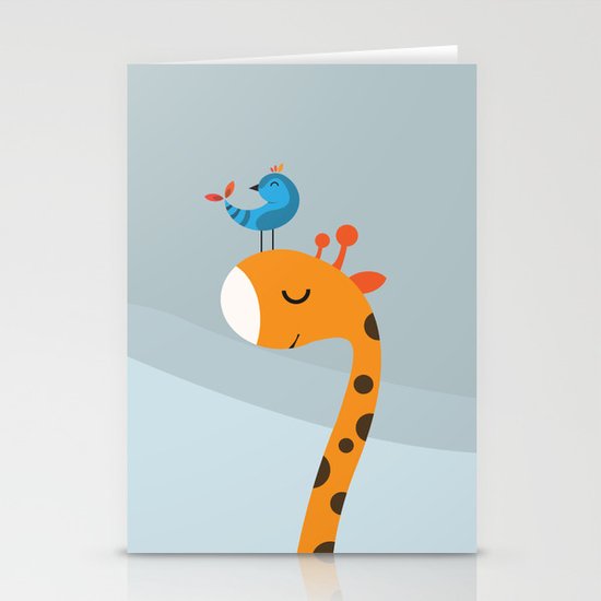 Orange And Blue Stationery Cards