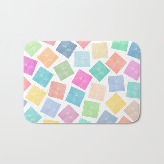 Colorful Geometric Patterns II Bath Mat