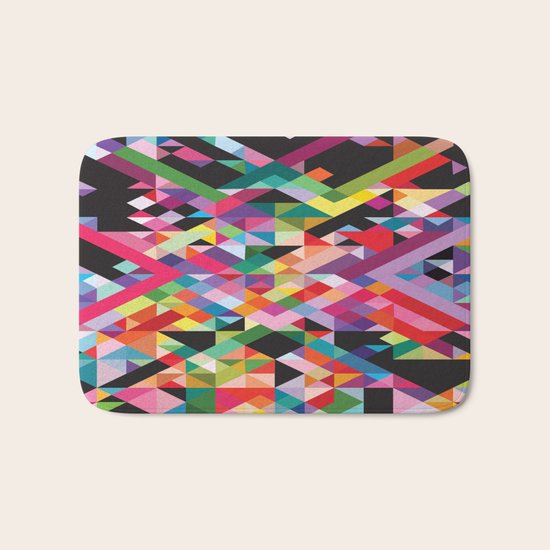 Geometric Kaos Bath Mat