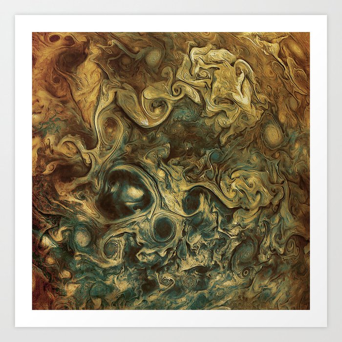 Jupiter S Clouds 2 Art Print