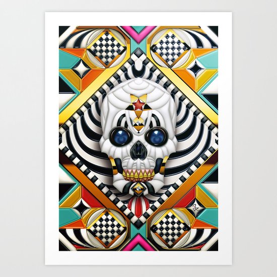 Skullture Art Print