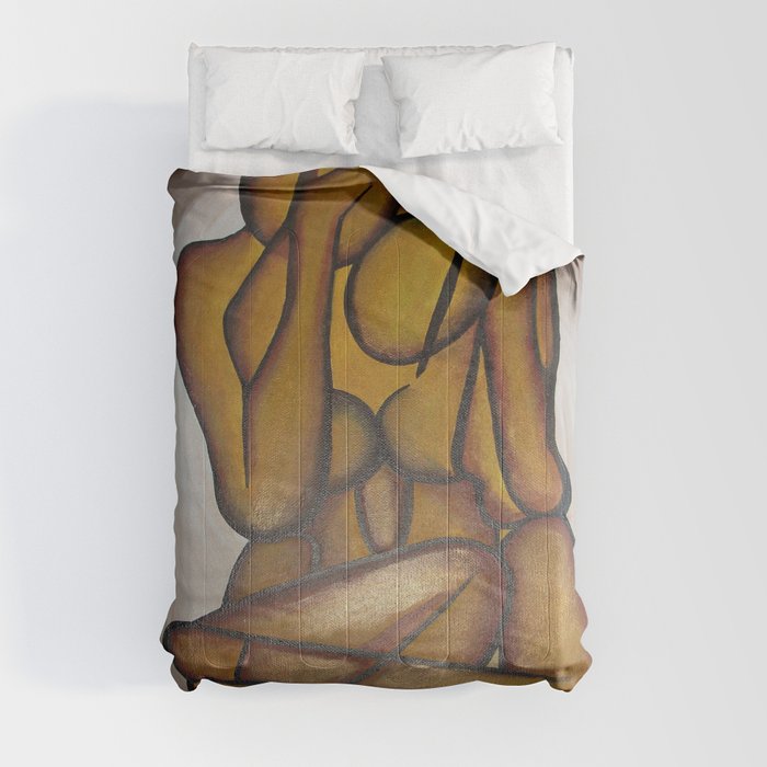 Abstract Lovers Comforter