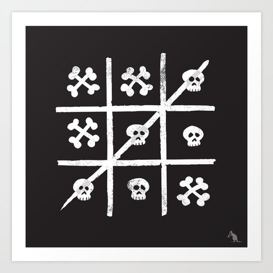 Skull + Bones Art Print