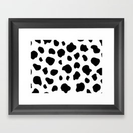 cow pattern / animals Framed Art Print