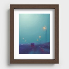 Rain Recessed Framed Print