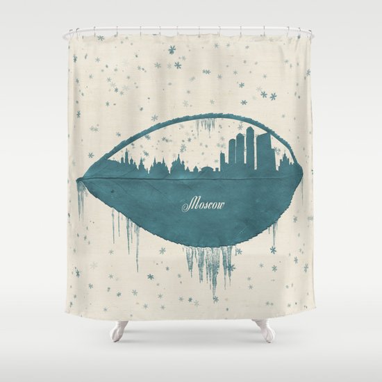 Frozen Moscow Shower Curtain