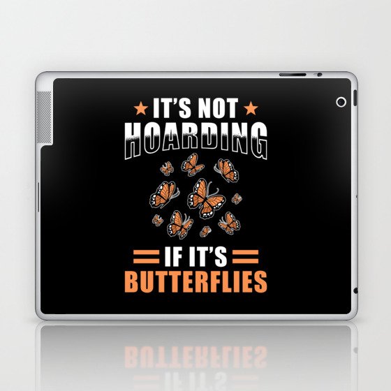 Insectologist Gift Butterfly Laptop & iPad Skin