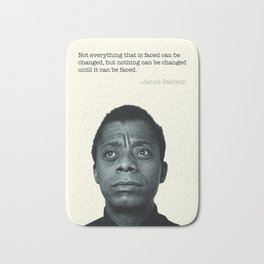 James Baldwin Print  Bath Mat