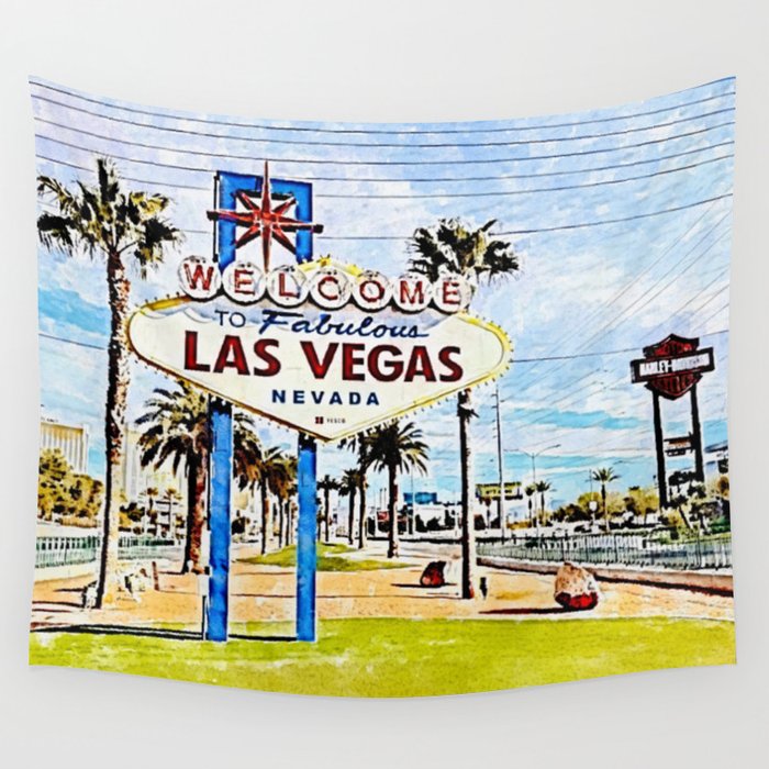 Las Vegas Signage Wall Tapestry