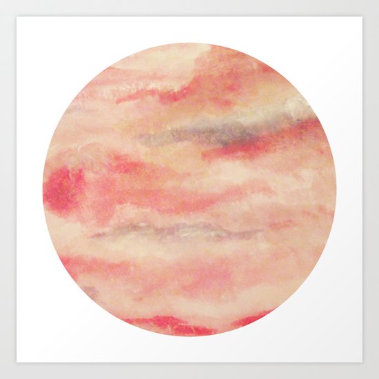 Red sky at night Art Print