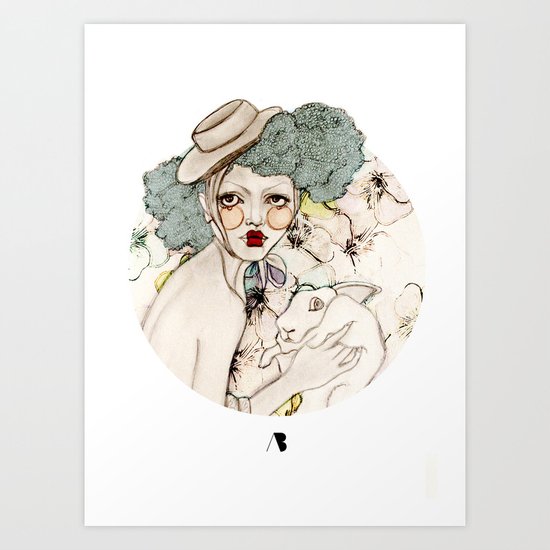 Mr. Rabbit...Wait! Please! Art Print