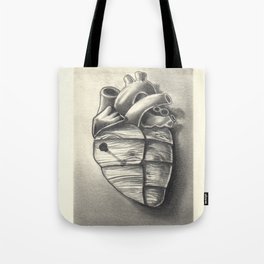 wooden heart Tote Bag