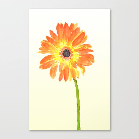 orange gerbera Canvas Print
