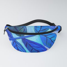 Leaves in Blue Fanny Pack