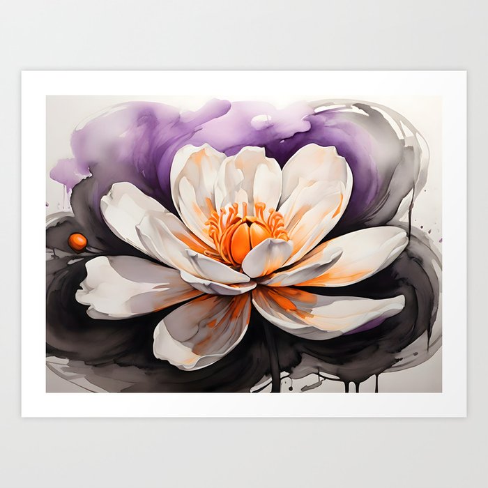 fantasy flower -06- Art Print
