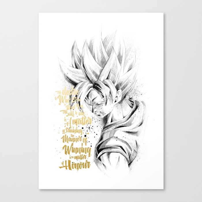 Dragonball Z Honor Canvas Print By Straife01 Society6