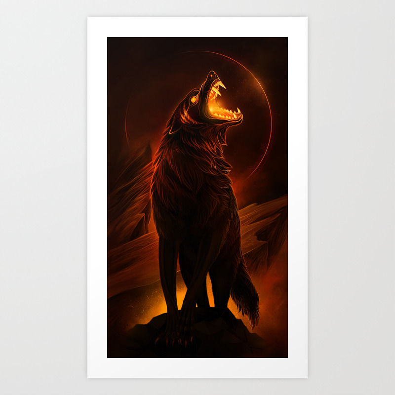 pix Lava Wolf Pictures lava wolf art print